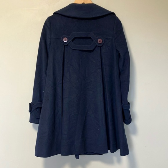 Reiss Wool Cashmere Navy Coat - Picture 7 of 7